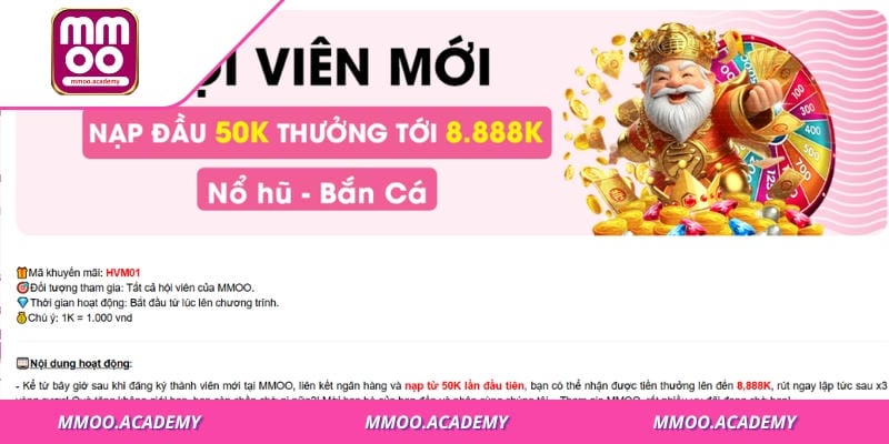 Khuyến mãi cho thành viên mmoo mới cùng những quy tắc vàng