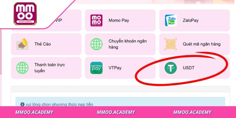 Quy trình nạp vô cùng đơn giản, ai cũng có thể tham gia