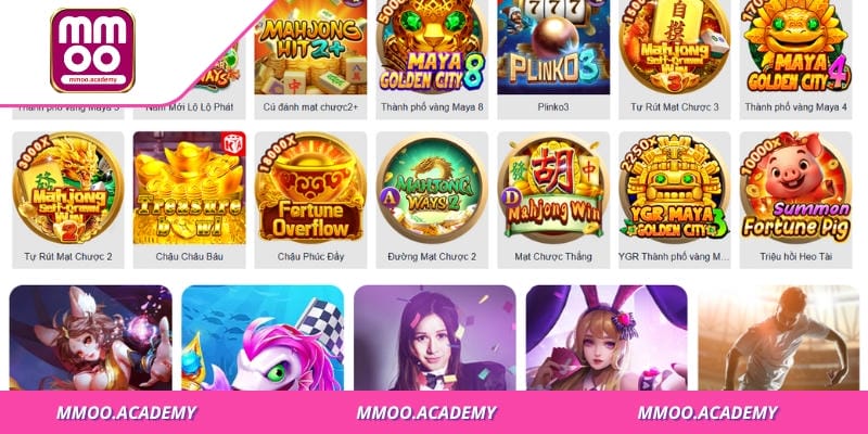 Sẽ có những loại trò chơi được áp dụng cụ thể